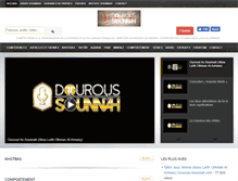 Tablet Screenshot of dourous-sounnah.com